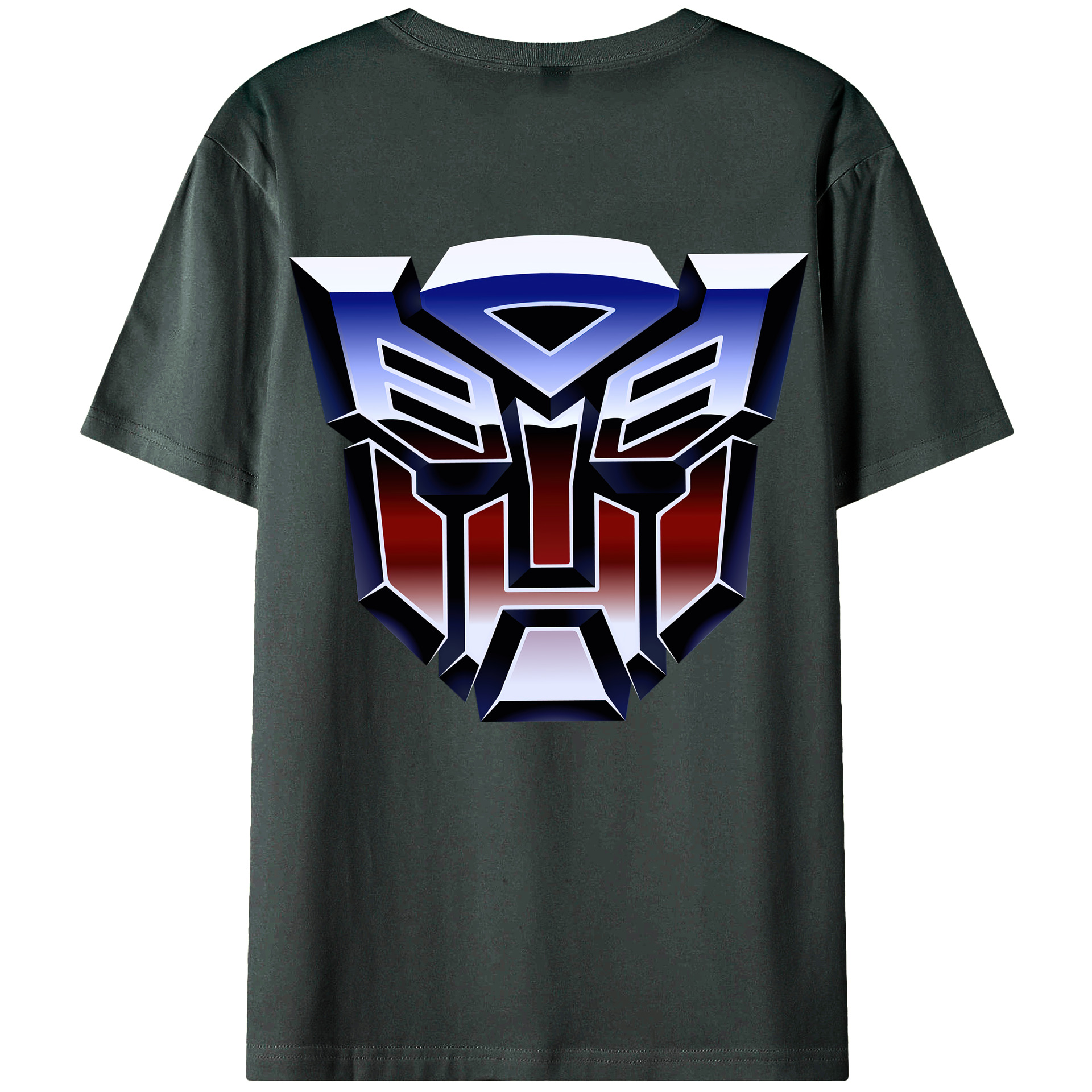 （画像用）  綿100％ メンズ半袖Tシャツ（バックプリント） 通気性